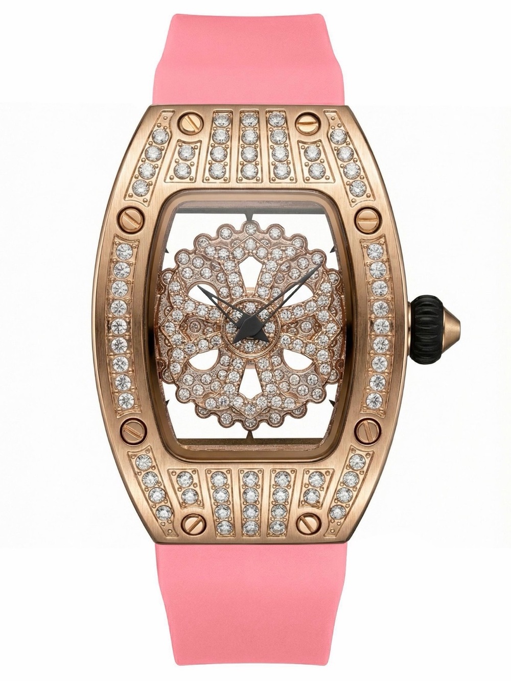 BIBI Luxury Pink Crystal Accent Women's Watch - Brand